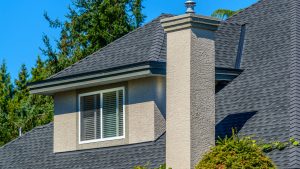 an asphalt shingle roof on a home