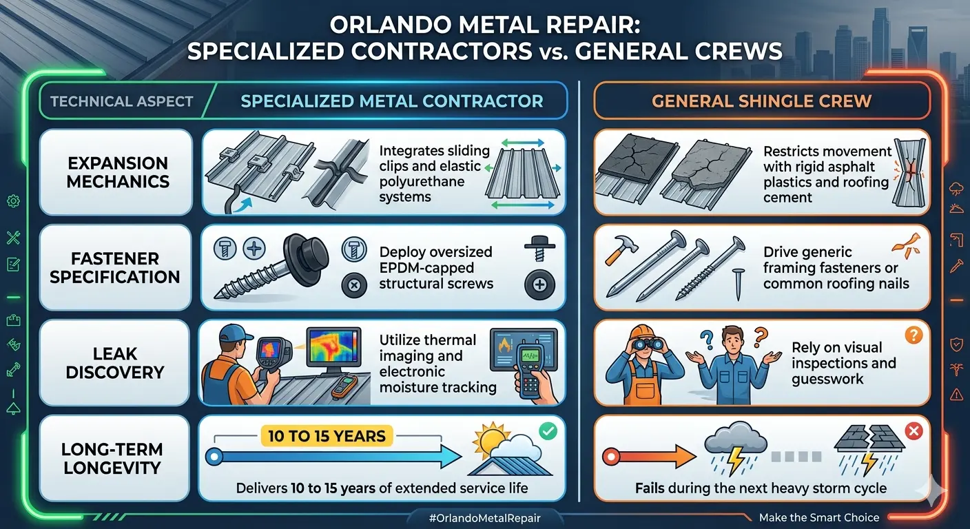 Metal Roof Repair Contractor